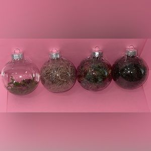 Moss Christmas Ornaments - Nature Christmas Ornaments - Ornament Set - Moss
